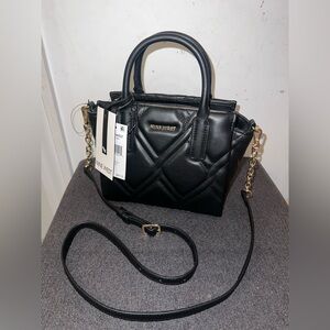 Nine West Women's April Small Crossbody Satchel - Black